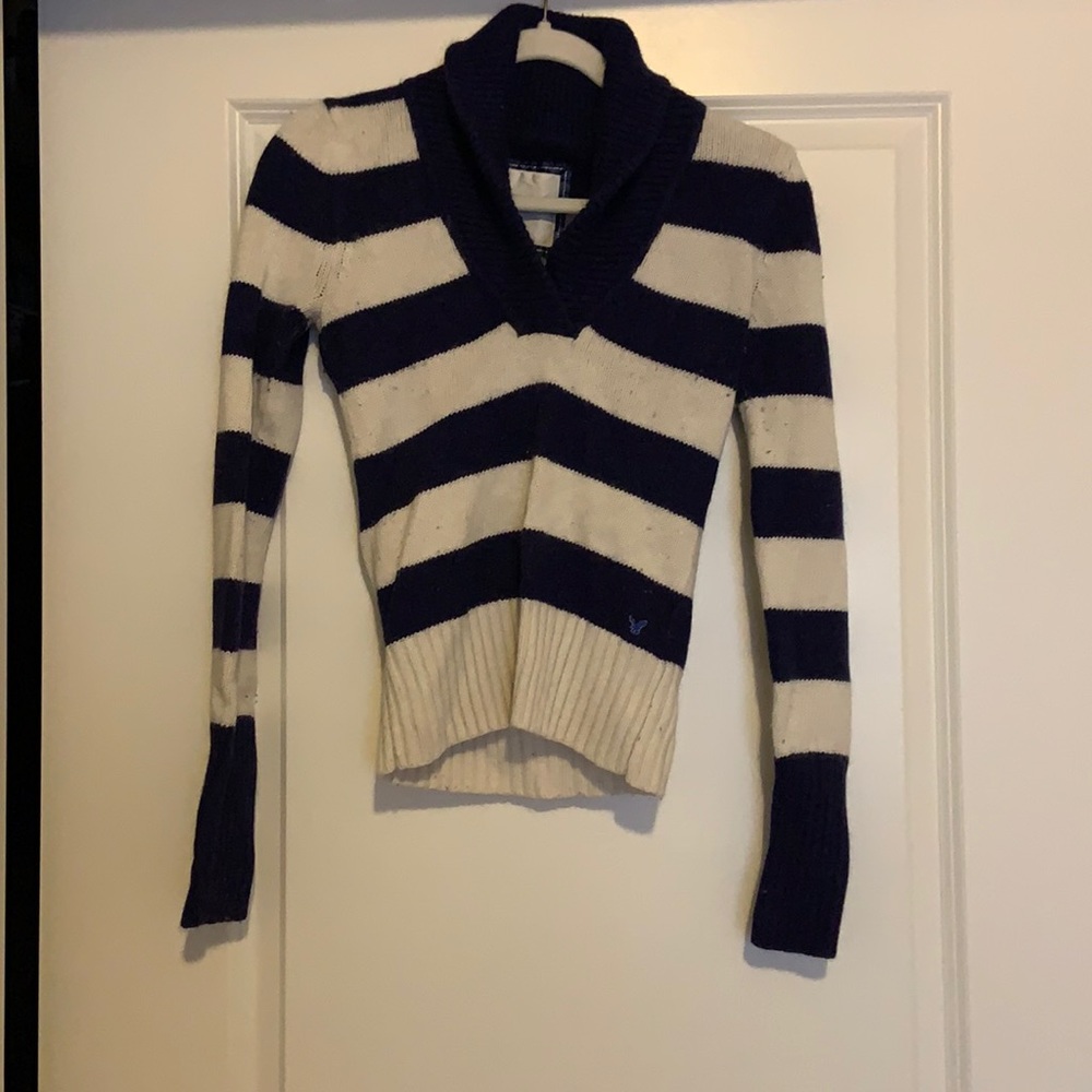 American Eagle striped sweater